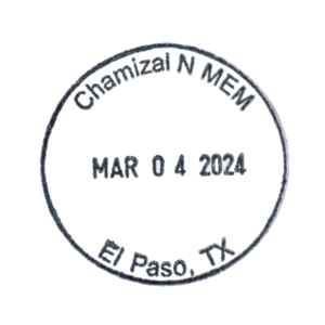 Chamizal N MEM - Stamp