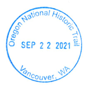 Oregon National Historic Trail - Stamp