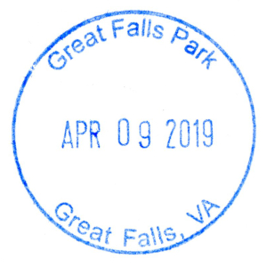 Great Falls Park - Stamp