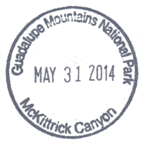 Guadalupe Mountains National Park - Stamp