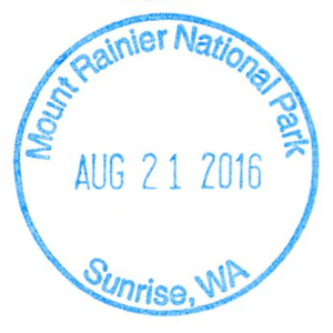 Mount Ranier National Park - Stamp