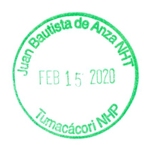 Jaun Bautista de Anza NHT - Stamp